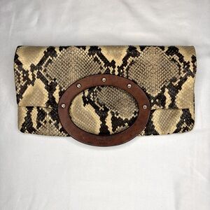 Kate Spade VINTAGE 90s Snakeskin Textured 2-Way Clutch